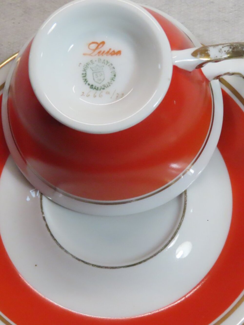 Vintage Walkure Luisa Demitasse Cup & Saucer Mid Century Modern - Picture 3 of 4